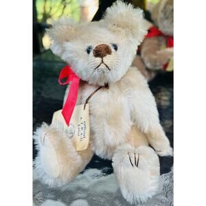 Vintage Andrew 1989 Bear An Original By Christine Plush 8” Jointed Mohair